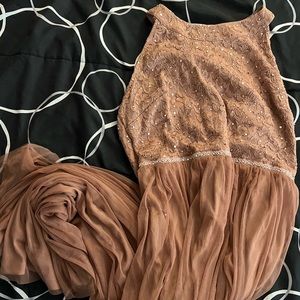 Beautiful floor length mauve dress